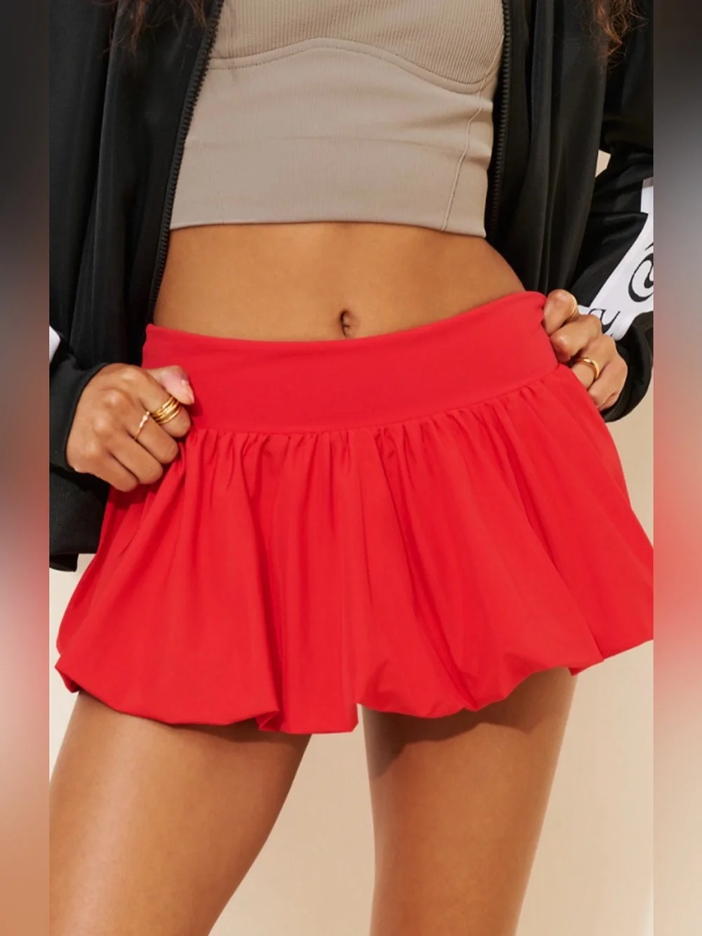 Free People / FP Movement  XL Dance All Day Bubble Skort Winterberry New